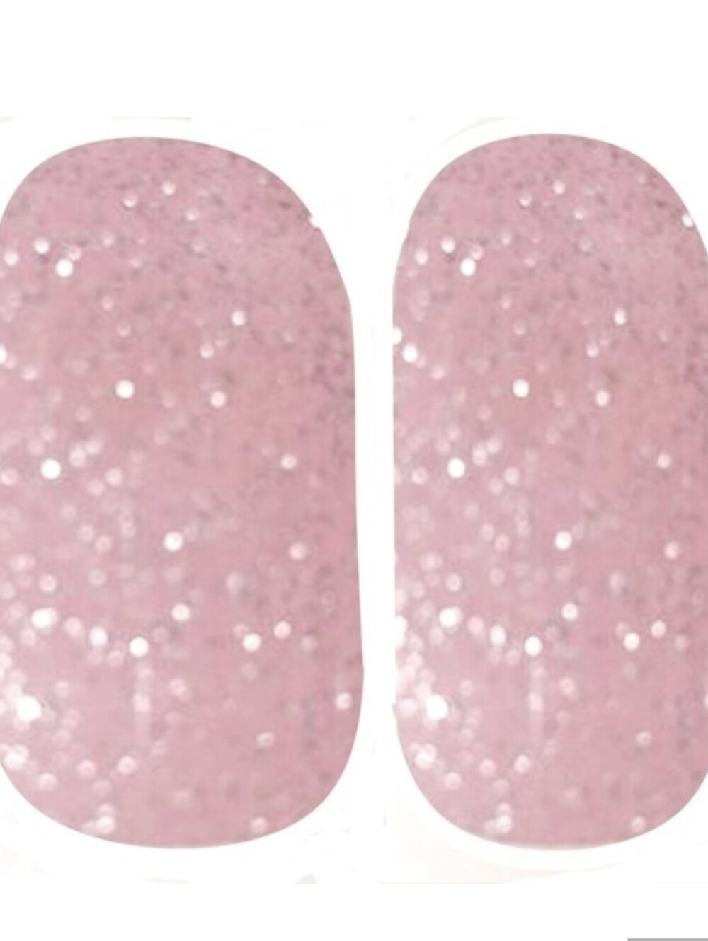 3 for 15 - Nail Wraps Glitter Strips Mixed Design YMA226 Light Pink